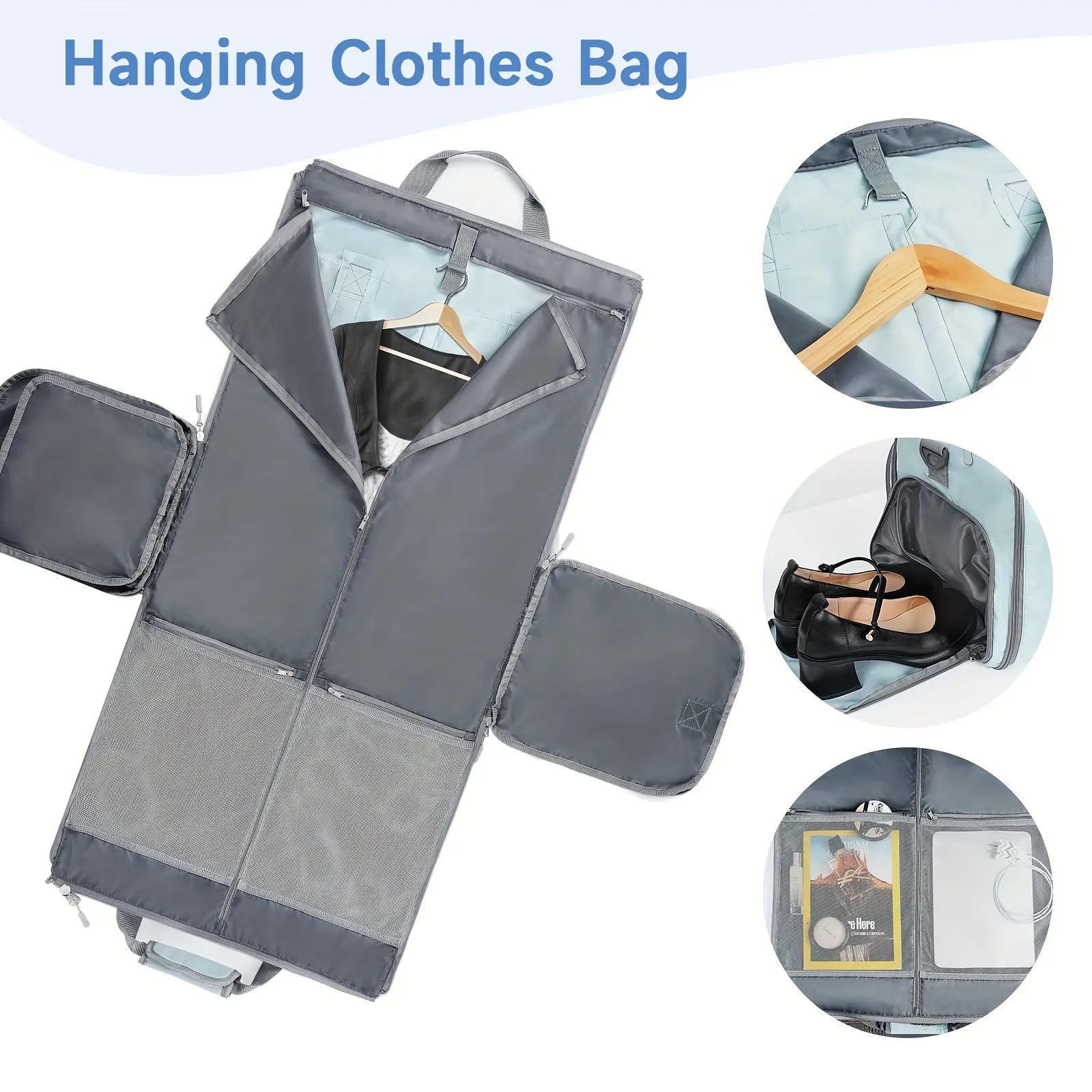 2-in-1 Foldable Convertible Travel Garment Bag