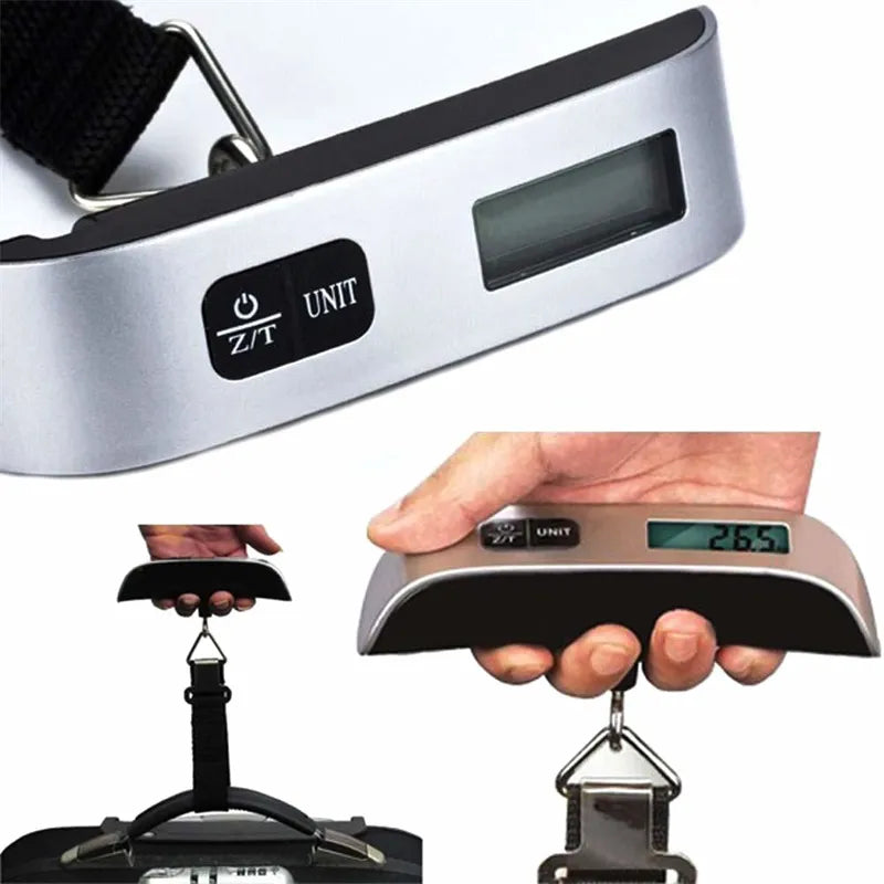 Portable 110.23LB/0.35oz Hanging Electronic Digital Travel Suitcase Luggage Scales