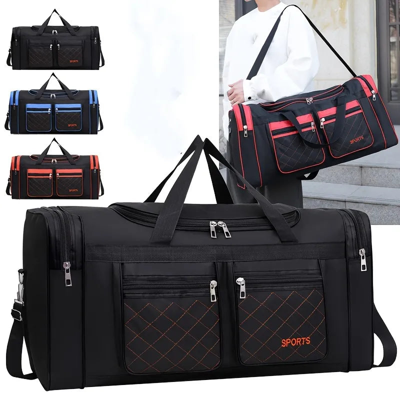 Extra-Large Mens Travel Bag - Spacious & Organized with Multiple Pockets