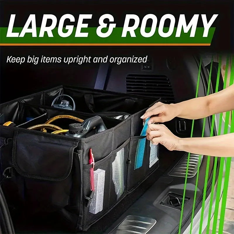 Car Organizer, Foldable Trunk organizer for SUVs & Sedans