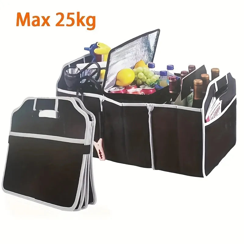 70L Collapsible Trunk Storage with Handles, SUV Trunk Organizers for Grocery