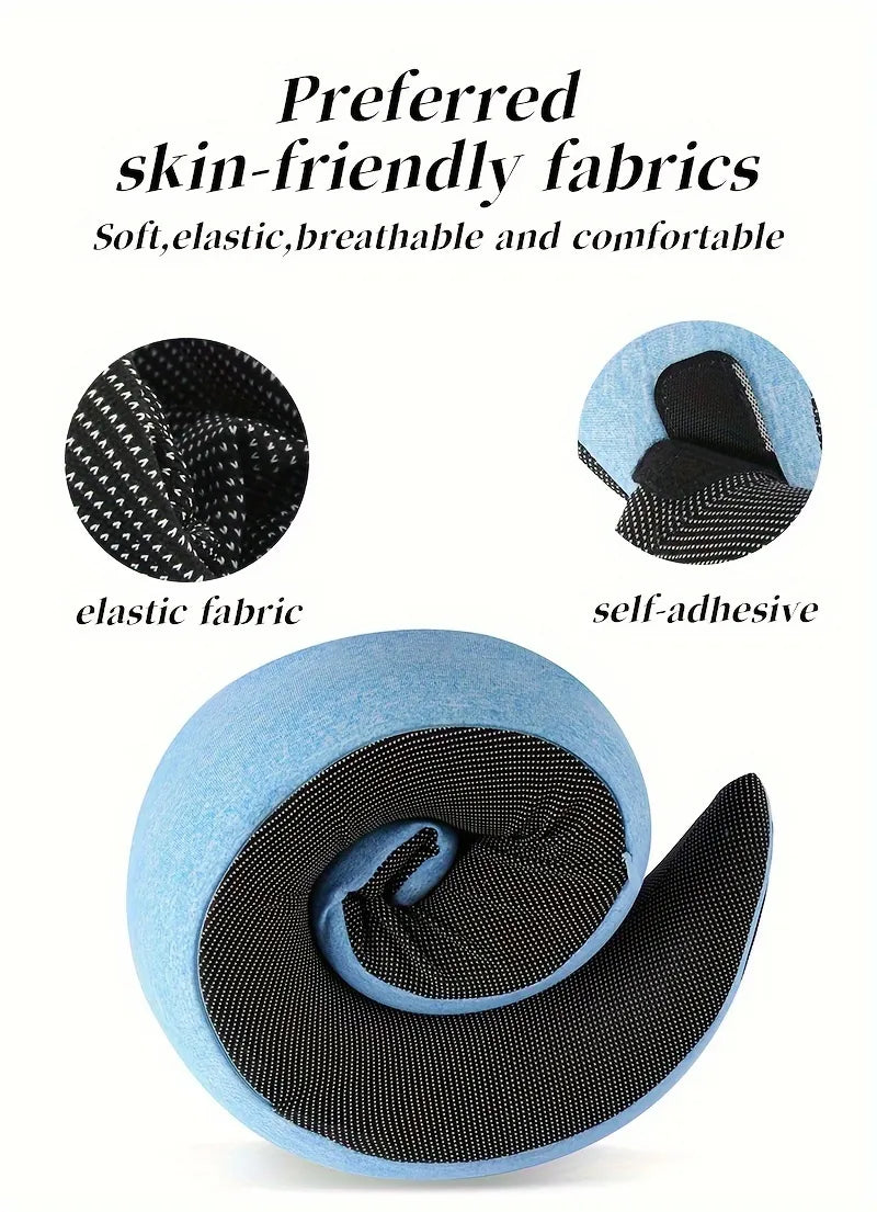 1pc Travel Pillow Pure Memory Foam Neck Pillow, Comfortable And Breathable Cover, Machine Washable, Airplane Travel Kit, Rest Pillow, For Flying