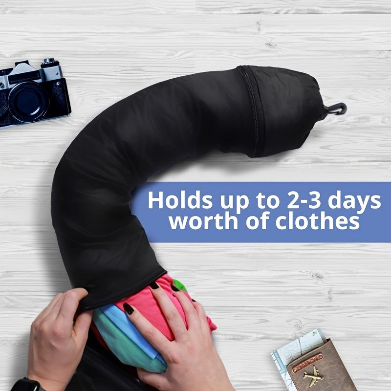 1pc Stuffable Travel Pillow, Stuffable Neck Pillow For Travel, Travel Neck Pillow Stuffable With Clothes, No Filler, Fits 3 Days' Essentials