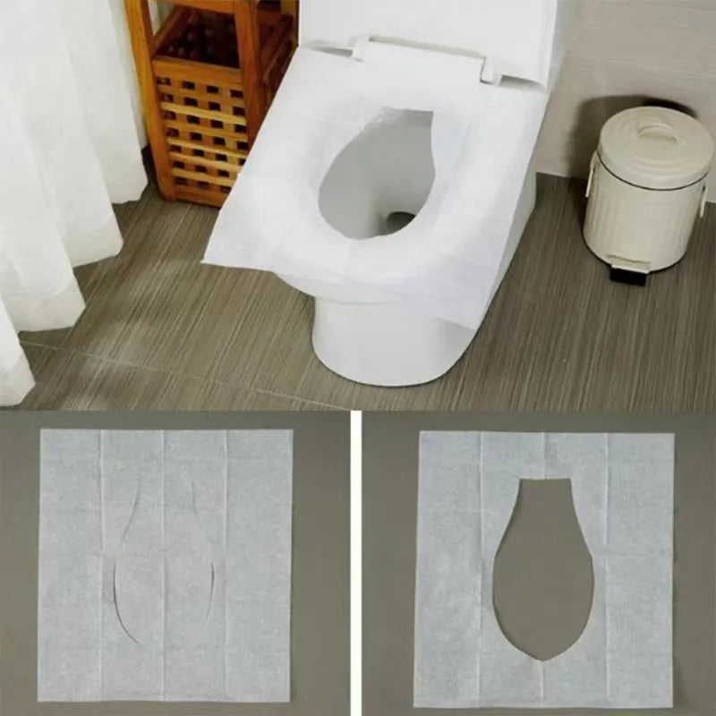 50 Pieces in 5 Packs of Ultra-Hygiene Disposable Toilet Seat Covers