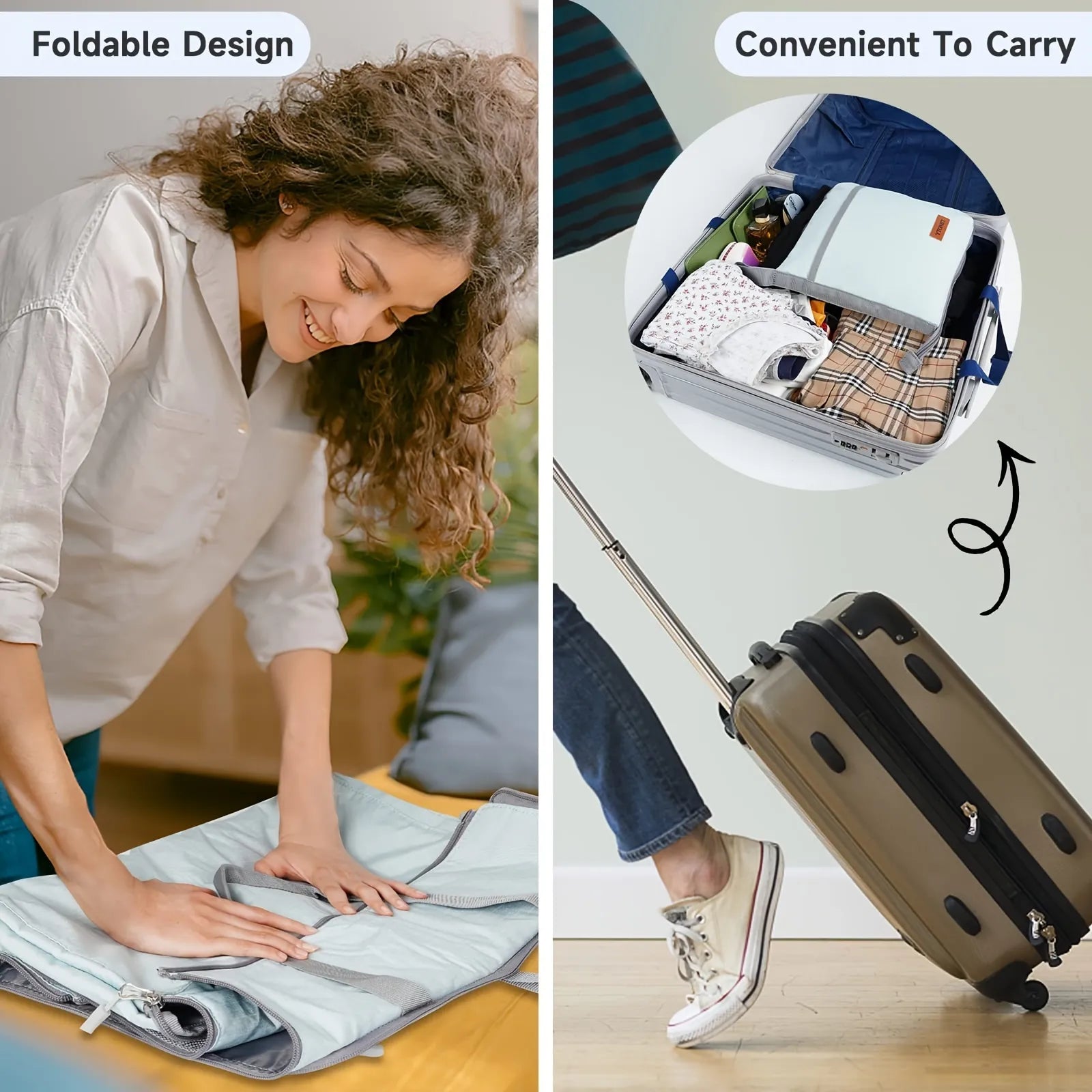 2-in-1 Foldable Convertible Travel Garment Bag