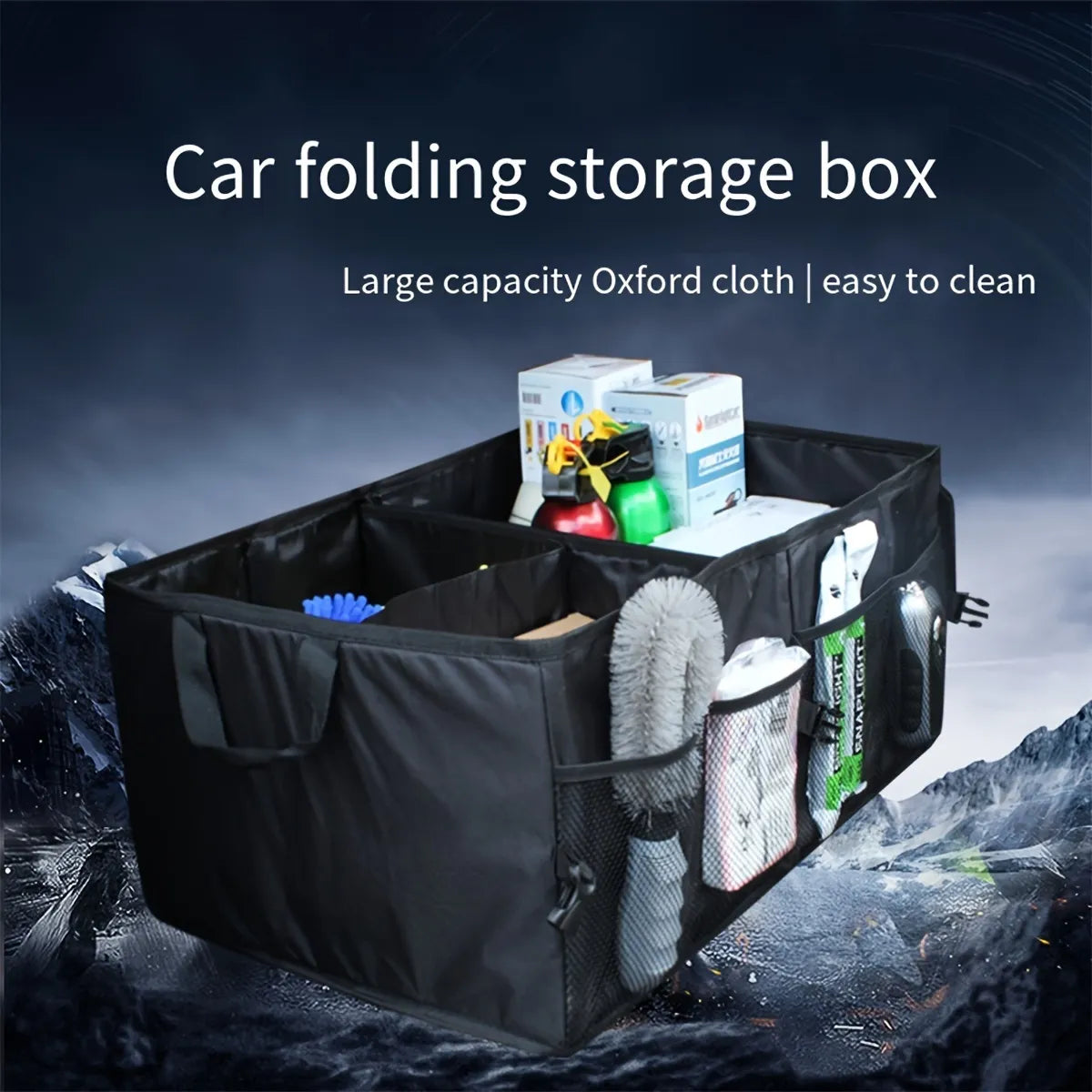 Car Organizer, Foldable Trunk organizer for SUVs & Sedans