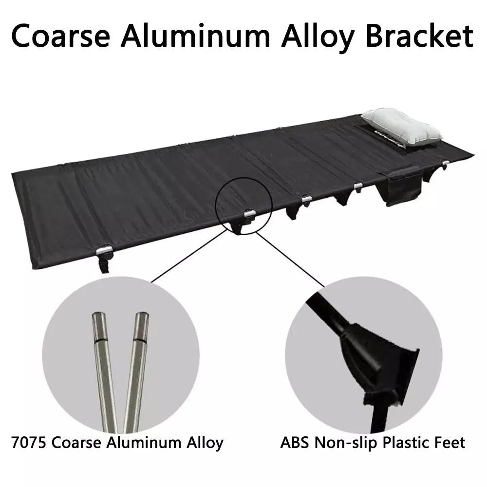 Folding Camping Cot for Adults Compact Sleeping Cots with Carry Bag