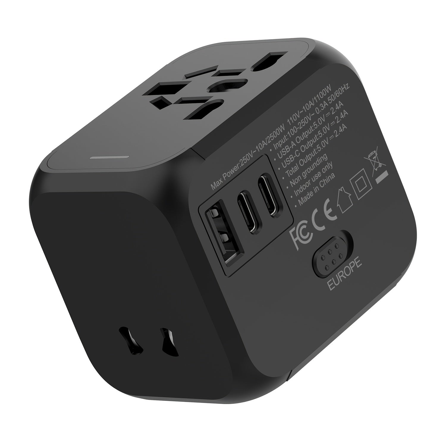 1/2pcs Universal Travel Adapter