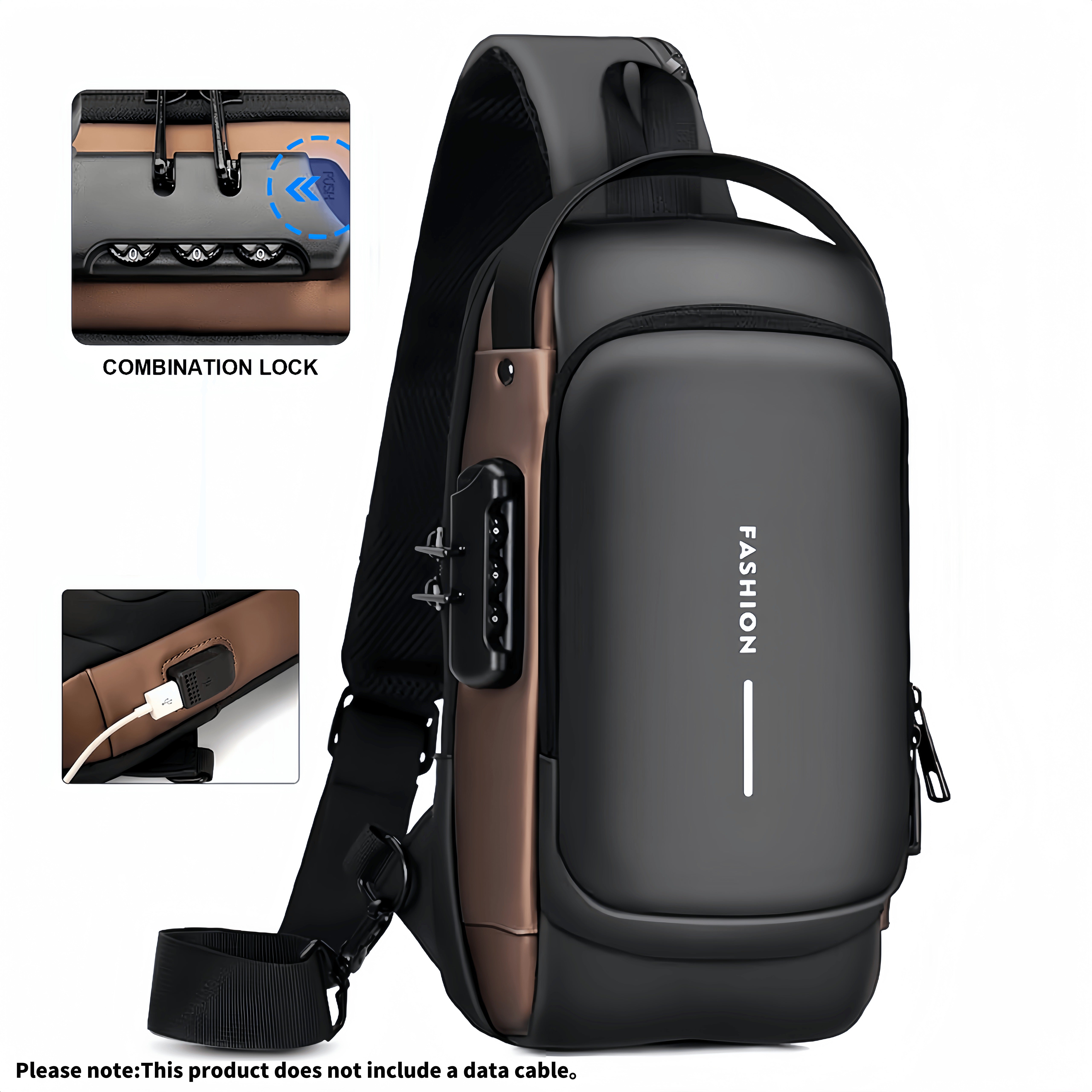 Stylish Multi-functional Sling Bag with Advanced Password Lock