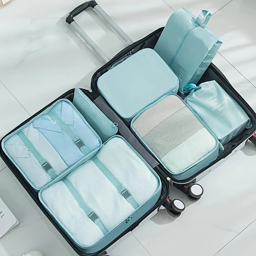 7pcs Large Capacity Travel Organizer Set