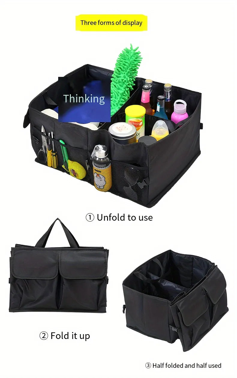 Car Organizer, Foldable Trunk organizer for SUVs & Sedans