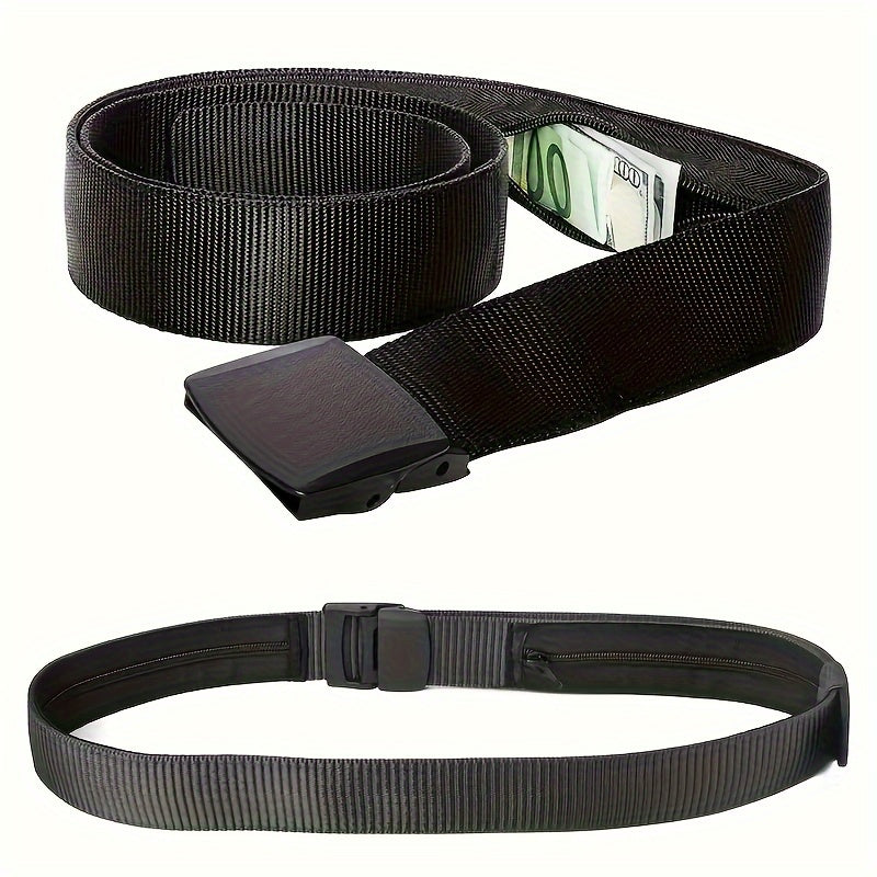 Travel Cash Belt, Portable Hidden Money Strap Belt, Wallet Waist Belt For Men