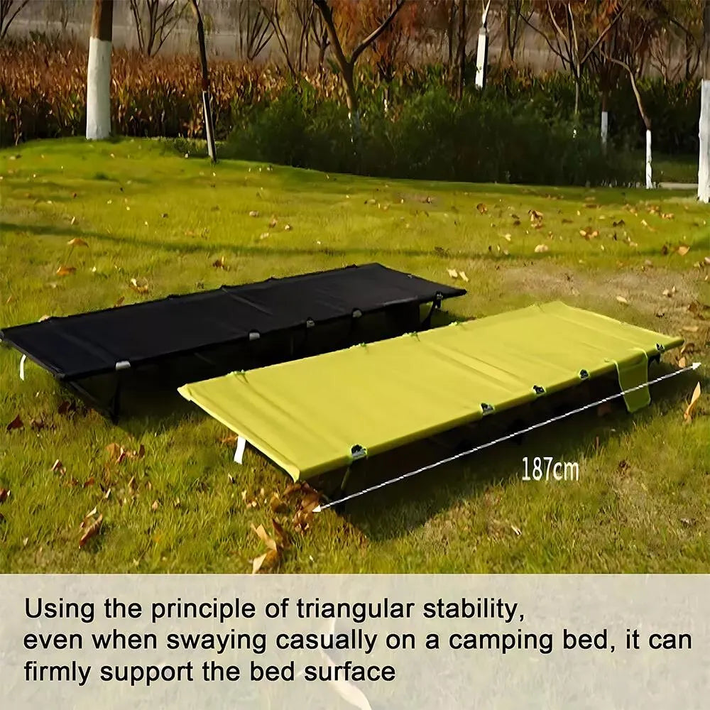 Folding Camping Cot for Adults Compact Sleeping Cots with Carry Bag