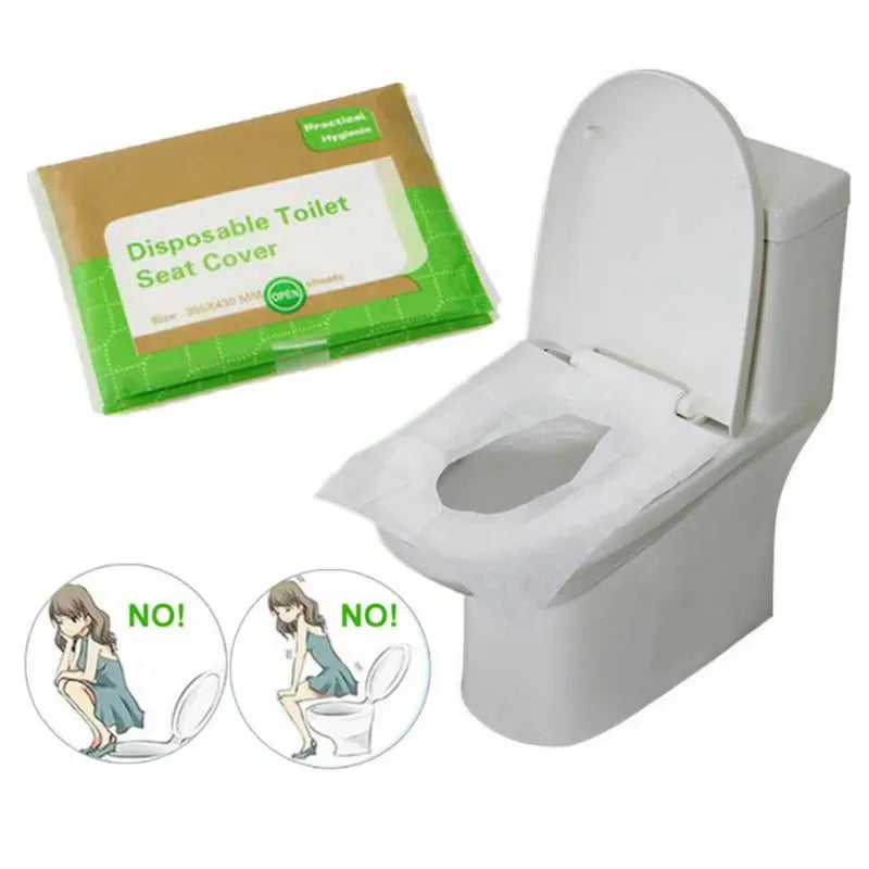 50 Pieces in 5 Packs of Ultra-Hygiene Disposable Toilet Seat Covers