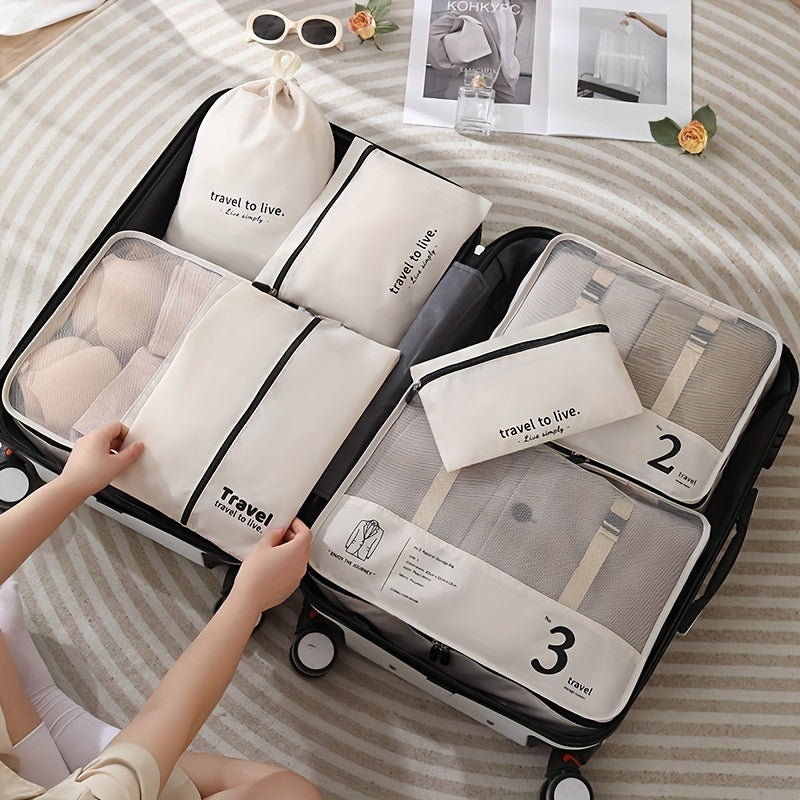 7-Piece Lightweight Travel Packing Cubes Set