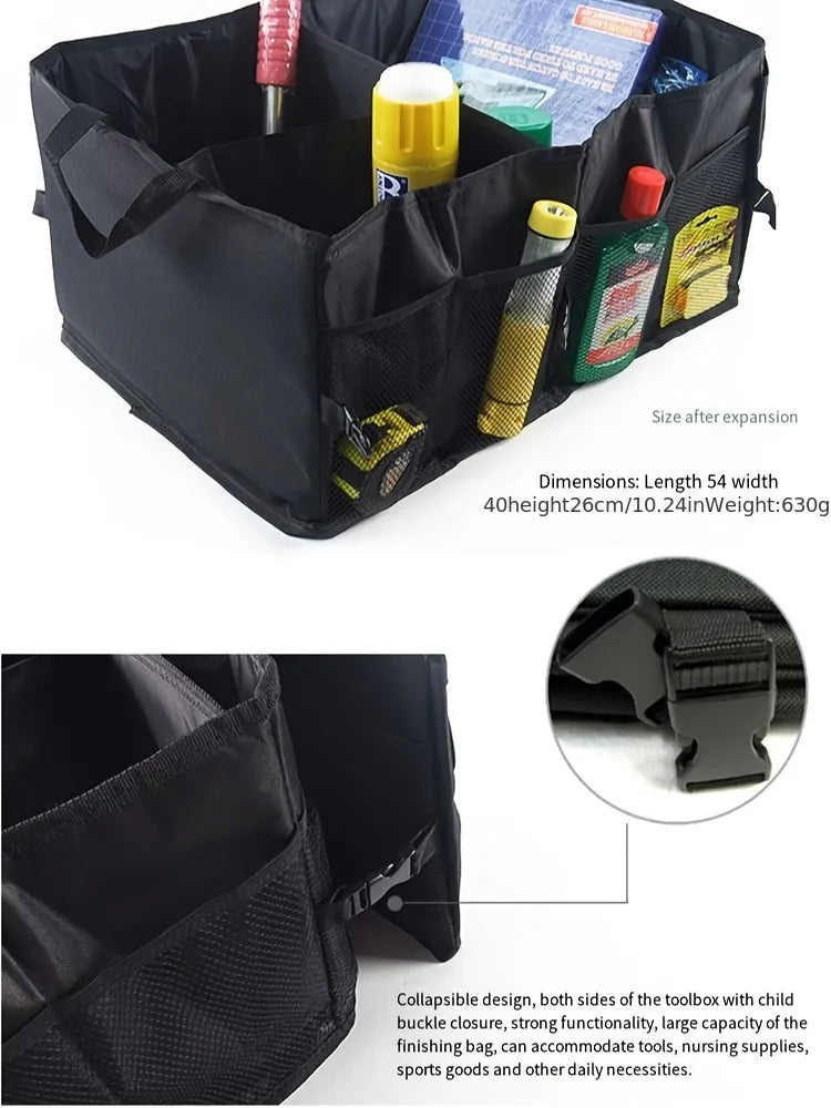 Car Organizer, Foldable Trunk organizer for SUVs & Sedans