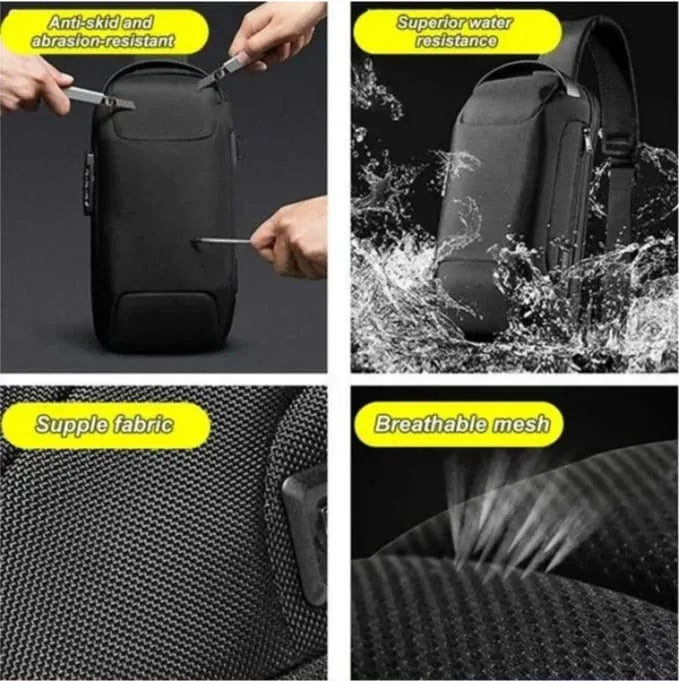 Stylish Multi-functional Sling Bag with Advanced Password Lock