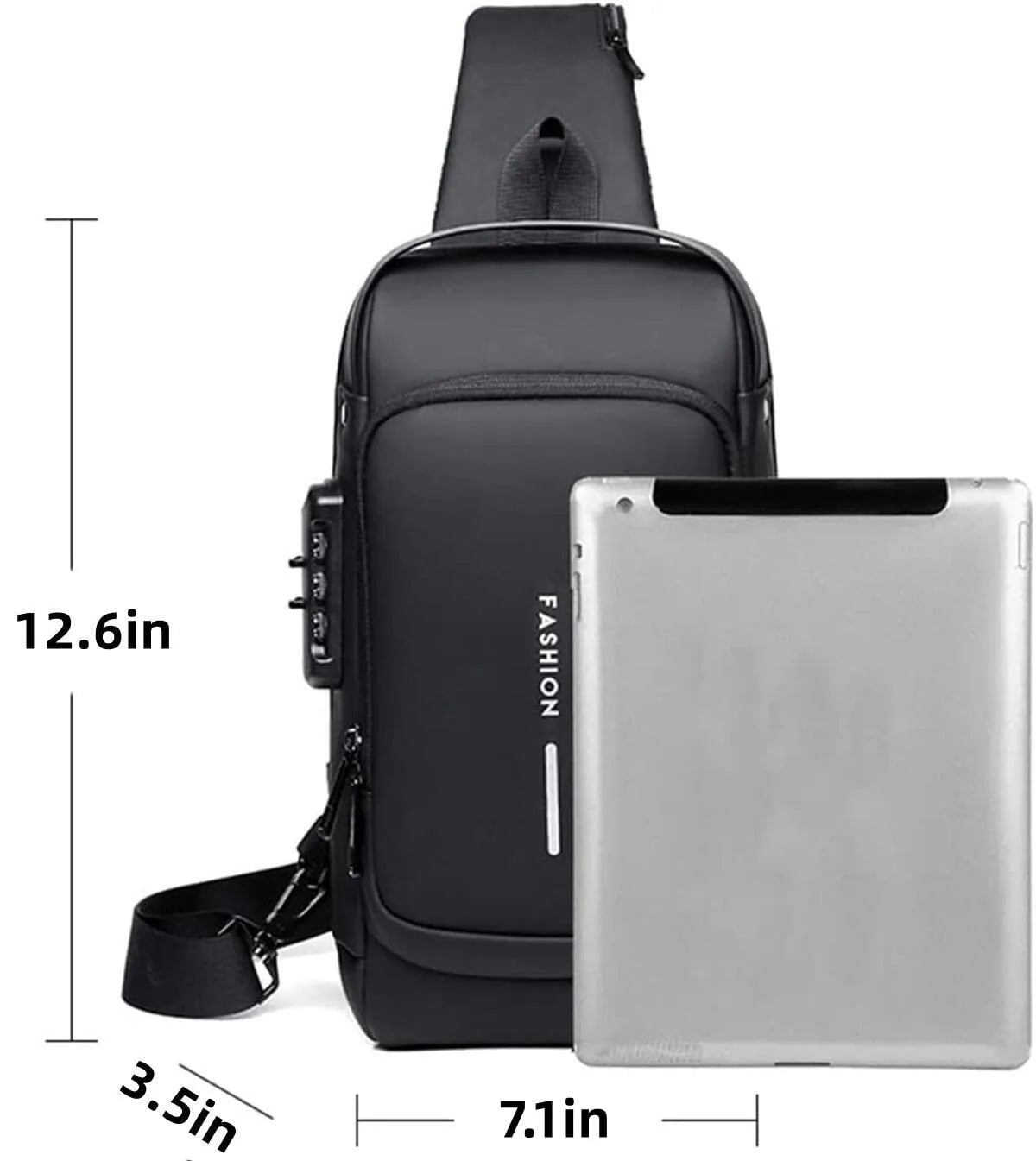 Stylish Multi-functional Sling Bag with Advanced Password Lock